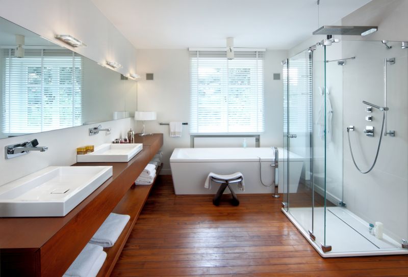 Contemporary Bathroom with Walk-In Shower